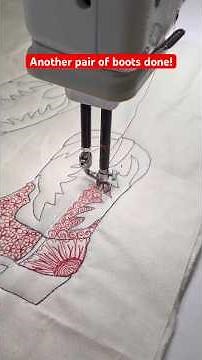 #freemotionquilting #threadpainting #fmq #freemotionembroidery #boots