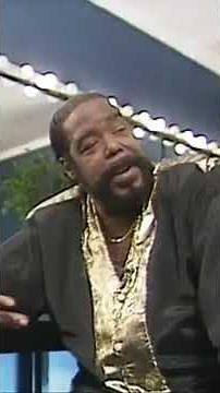 Barry White - Describing His Voice In An Interview