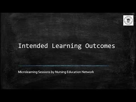Intended Learning Outcomes