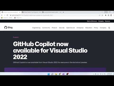 How to install the GitHub Copilot extension for Visual Studio 2022