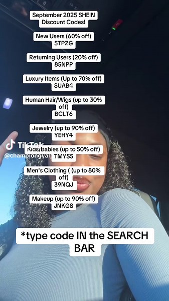 SHEIN Discount Codes for September 2025