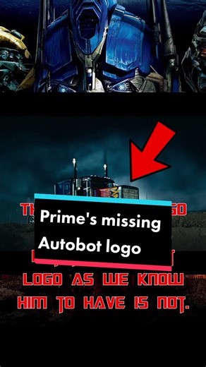 Optimus Prime's missing Autobot logo in Transformers (2007) #shortsfeed If you look closely, Optimus Prime is missing the Autobot logo on the truck when he first takes the form in the arrival to Earth scene. Not only that, but the truck that drives by has the Autobot logo on it. Transformers #shorts Link to TF07 Retrospective/Review: https://youtu.be/B9doP6ilrwQ My Instagram: https://www.instagram.com/talonproductions/ My YouTube: https://www.youtube.com/channel/UCN7jknkTuna2sW5F-rVKgJw My Tik T
