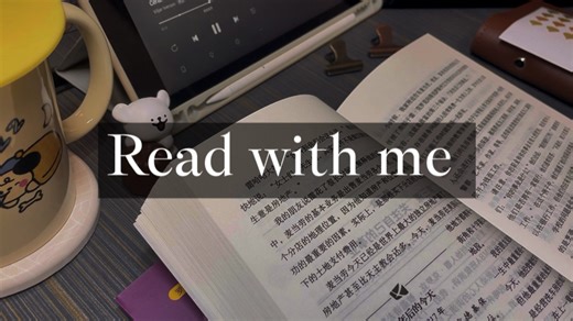 【50min 实时读书】read with me* 沉浸式读书伴学*真实学习过程*纯音乐*R007