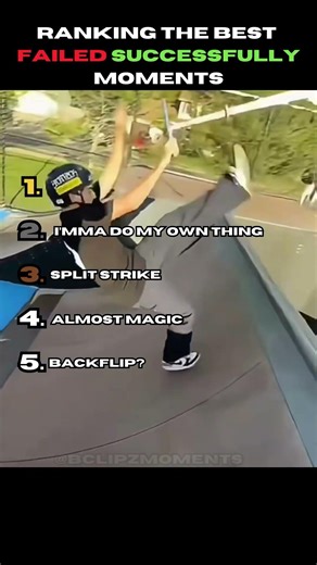 Ranking Failed Successfully Moments