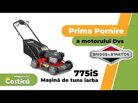 Mașină de tuns iarba: Pornirea motorului Briggs & Stratton 775is