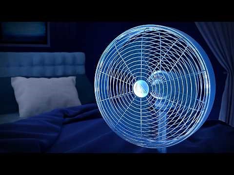 Fan White Noise for Peaceful Nights & Sleep | 10-Hour Black Screen
