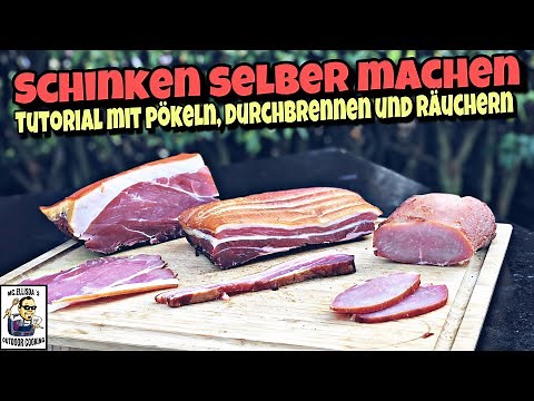 Make your own ham // Instructions with curing, burning and smoking