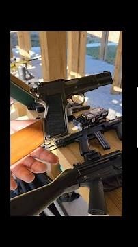 Shooting a rare hi power 9mm with stock #hipower #9mm #browning #inglis #guns