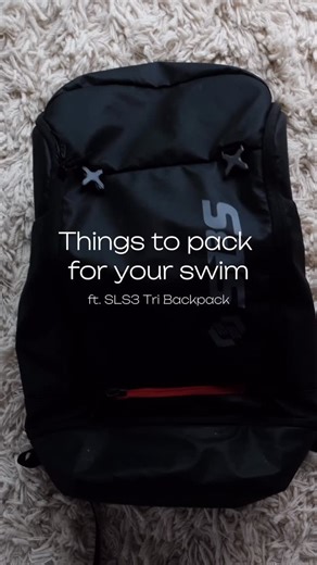 SLS3 on Instagram: "Things you’ll thank yourself for packing before the swim 🏊‍♂️ All in one place, zero chaos. ft. SLS3 Tri Backpack #triathlon #triathlete #openwaterswim #swimbikerun #sls3"