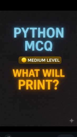 Logic Beat on Instagram: "Comment your answer Follow @logicbeat_vr . . . #foryoupage #fyp #foryou #learnpython #pythonreels #python #programminglanguage #pythontricks #problemsolving #techcreator #programmingdaily #codingisfun #codingconcepts #debugginglife #debugging #lovecoding #logicbeat #vibecoding #viralreels #boostmyreels #follow4follow"