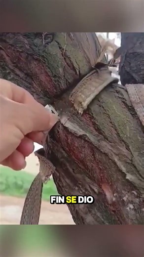 Este hombre liberó un árbol que llevaba años atrapado ❤️😊 #shorts