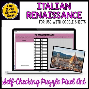 Italian Renaissance Digital Mystery Picture Reveal - Reading Comprehension