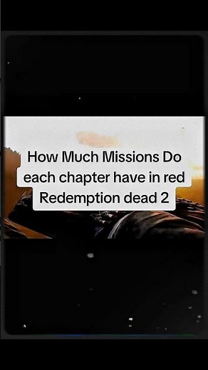 How Many Missions Are in EACH RDR2 Chapter? 🤠📊 #shorts #rdr2 #reddeadredemption