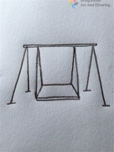 A Beautiful Swing Drawing With Pencil #drawing #pencildrawing #easydrawing #art #ABCDrawing