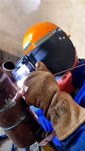 Shielded Metal Arc Welding on Vertical Steel Pipe Joint