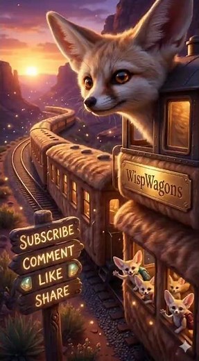 Step inside the magical fennec fox train.