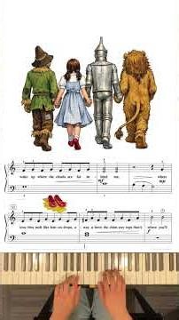 Over the Rainbow easy piano