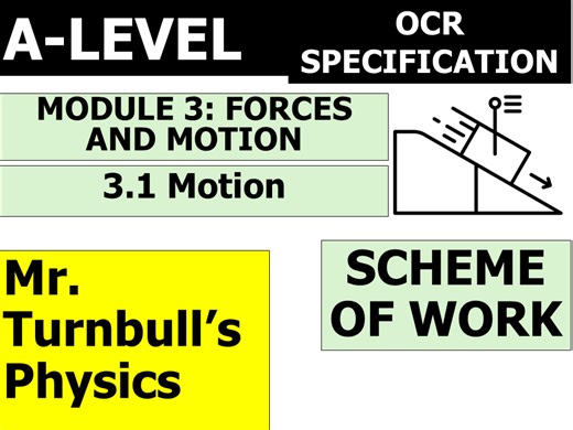 Motion Scheme of Work (OCR A-Level Physics) | Teaching Resources