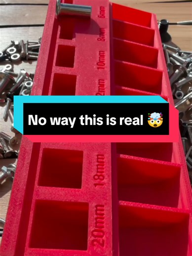 A Smart Way to Sort Screws (So Satisfying!) 🔩⚡ This clever tool sorts metal screws by length automatically. Just drop a screw in, and it rolls into the right slot. Simple, satisfying, and super efficient. 🔩⚡ #Tools #Satisfying #DIY #Workshop #SmartTools