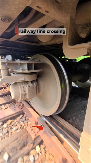 Railway line crossing #train #trackwork #railway #railtrack #railwaylife #railwaywork 🚉