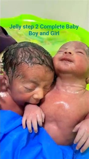 Jelly New born Twin baby Boy and Girl #japan #baby #newborn #viralvideo