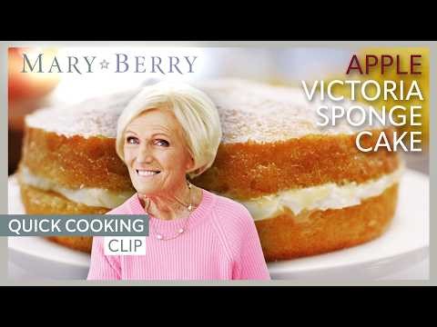 How to Make Mary Berry’s Moist Apple Victoria Sponge | Mary Berry's Quick Cooking | Mary Berry