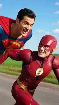 Flash vs Superman FlashVsSuperman #SupermanWins #DCSuperheroes #EpicRace #SpeedBattle#AIAnimation