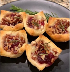 Tasty Festive Appetizer! Wow your guests with this pretty and tasty appetizer. #partyfood #cranberry #cheese #appetizers | Scott & Karen