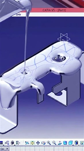 #catia #bracket #automobile #3ddesign #3ddesign #shorts #shortvideo #3dprinting #shortsfeed #ai