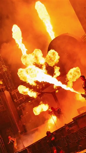Rammstein Pyrotechnic Show at Live Concert