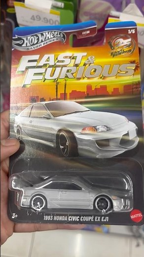 Hotwheels - Fast & Furious - 1993 Honda Civic Coupe Ex Ej1 #fastandfurious #hondacivic