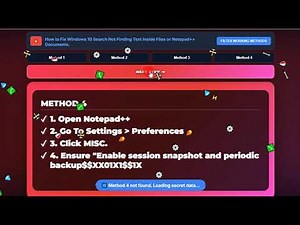 How to Fix Windows 10 Search Not Finding Text Inside Files or Notepad++ Documents