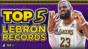 14K views · 810 reactions | LeBron James is in year 21, and still setting all-time personal and league records. He seems to break a new record every other week. Here are the King's Top 5 unbreakable records.  | theScore | Facebook