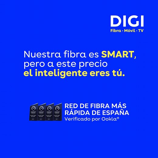 262 reactions · 12 shares | Fibra SMART 300Mb + Móvil con 50GB, 15€/mes. Mejoramos nuestras tarifas de fibra y móvil  | DIGI España | Facebook