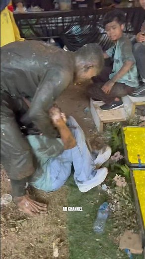 Beautiful girl gets fucked by a banana from behind‼️Benjang art blossoms culture