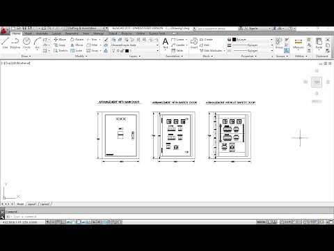 How to design Electrical Panels or Distribution Board in AutoCAD | Tutorial | AutoCAD 2013