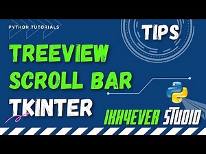 How to make a Treeview Scrollbar in Tkinter Python