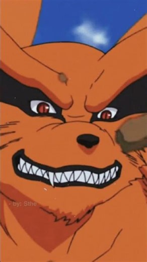 Kurama seeing Naruto for the first time as a baby while he was sleeping.