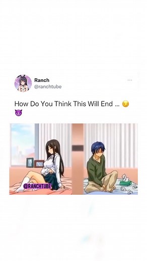 Ranch on Instagram: "Gotta get that wall repaired follow @ranchtube and ur crush will text back 😏🤪😈 Sauce: Miarashi-San chi no jijou • • • • • • • • #anime #animecouple #animegirl"