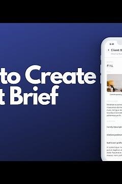 How to create Client Brief | Aqsit App | For Interior Designers and Architects