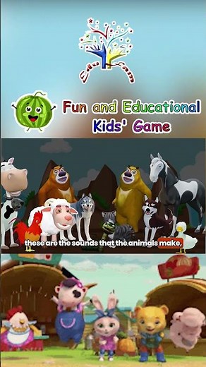 The Animal Sounds Song | These are the Sounds that the Animals make | Edufam Nursery Rhymes ~