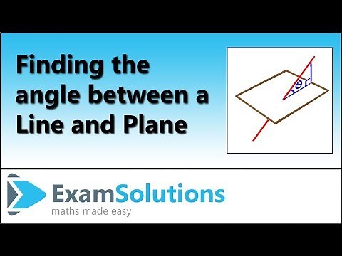 Finding the Angle between a Line and a Plane