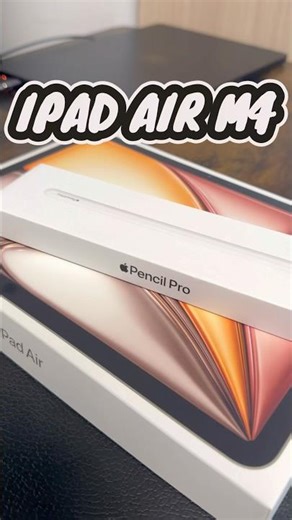 New iPad Air M4 Unboxing + Apple Pencil Pro #apple #ipad #unboxing #shorts #iphone