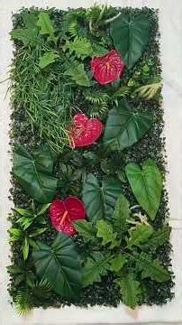 Artificial Hedge Grass Wall Panel UV-Anti Faux Boxwood Ivy Greenery Backdrop Fake Plant Fence