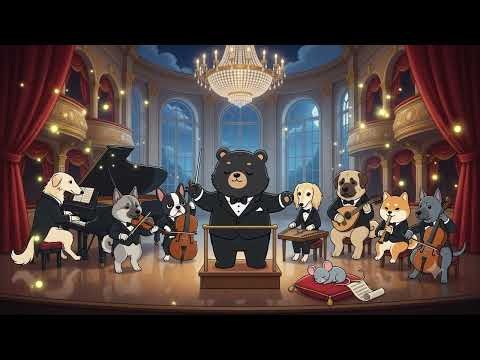 🐶🎶 Good Boys on Stage — Bear Conducts the Dog Philharmonic | Lofi Classical Ambience