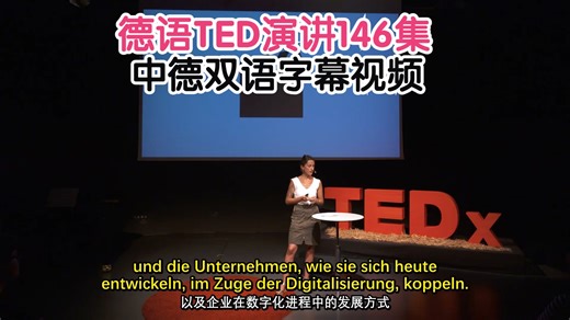 【中德字幕】德语TED演讲视频 146集 德语听力 德语演讲 德语口语表达 德语专业学生必看 小语种演讲视频 德国留学