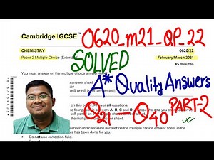 Cambridge igcse 0620_m21_qp_22 Solved part 2