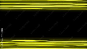 Dynamic effect of yellow speed lines on a black background. Suitable for futuristic title animation, speed themed designs, and enhancing motion graphics.