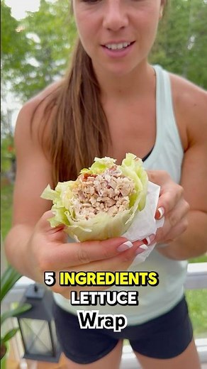 Turkey Bacon Lettuce Wrap | Easy No-Bread Lunch Idea 🥬🥓