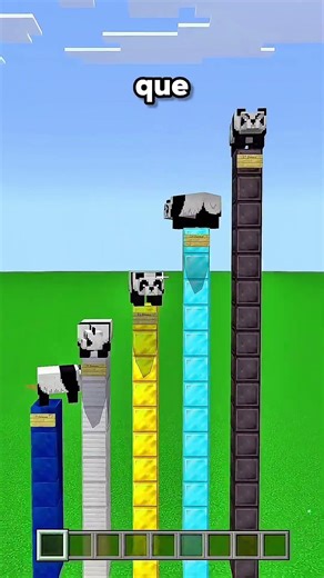 QUANTOS BLOCOS UM PANDA CONSEGUE SOBREVIVER? #minecraft